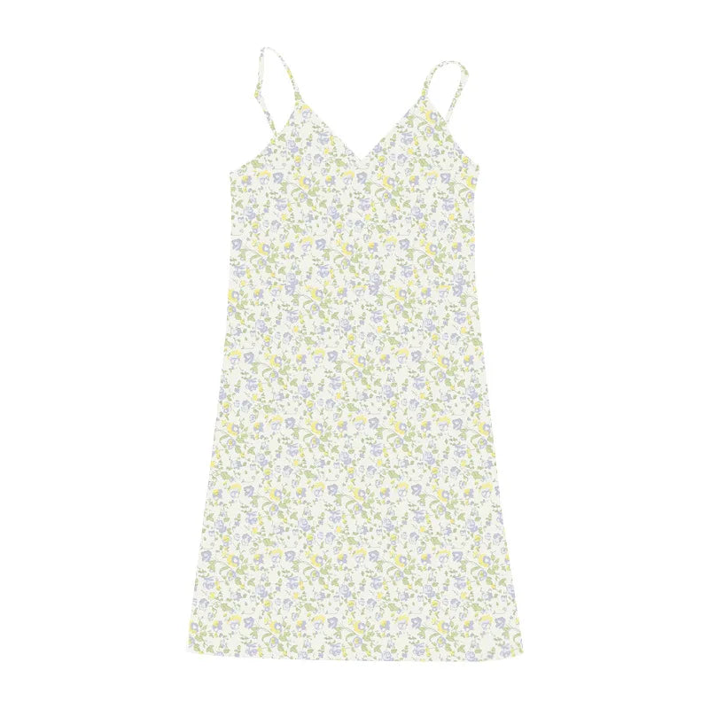 Y2K Vintage Floral Cross Cami Dress Women Slim Sleeveless V-Neck Summer Sexy Cute Backless Patry Black Mini Korean Dresses Woman