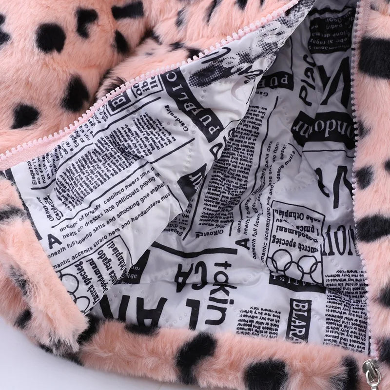Fashion Girls Plush Warm Jacket Clothing Spring Autumn Children Coat Long Sleeve Toddler Kids Sport Clothing 5 to 10 Years Old