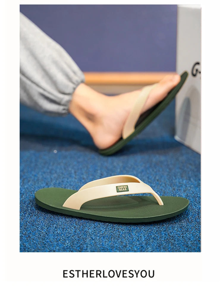 Mens Hot Sale Mixed Colors Flip Flop Summer Men's Waterproof Shoes New Male Anti-Slip Slippers Outdoor Men Light Beach Sandals
