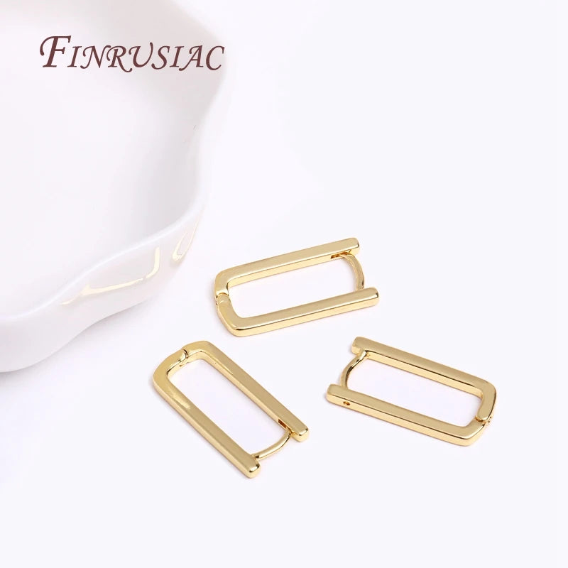 DIY Earring Accessories 18K Gold Plated Earwires Fastener Earring Hooks Clasps For Women Tassel / Pearl Drop Earrings Findings