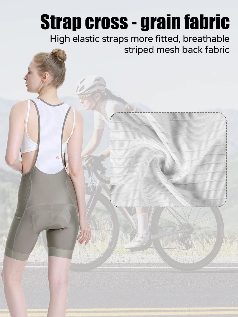 X-TIGER Bib Shorts Cycling Women 5D Thick Padding Mountain Road Bike Bib Shorts Summer UV Protection Professional Cycling Shorts