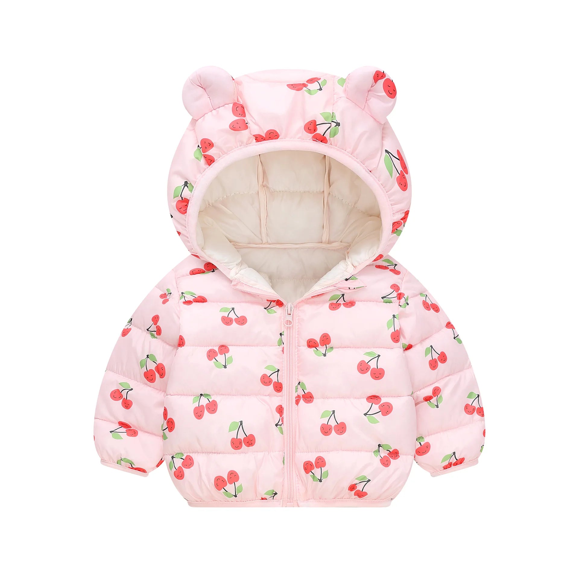 New Autumn Winter Coats Children Cartoon Cotton Down Jacket Kids Cute Casual Fashion Outerwear Boys Girls Print Clothing