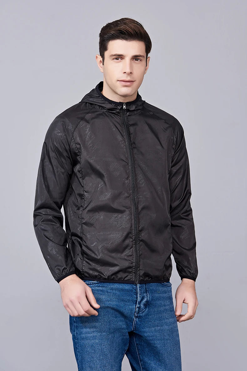 LNGXO Men Women Waterproof Jacket Quick Dry Hiking Camping Windbreaker Unisex Trekking Fishing Rain Coat Outdoor Anti UV Clothes