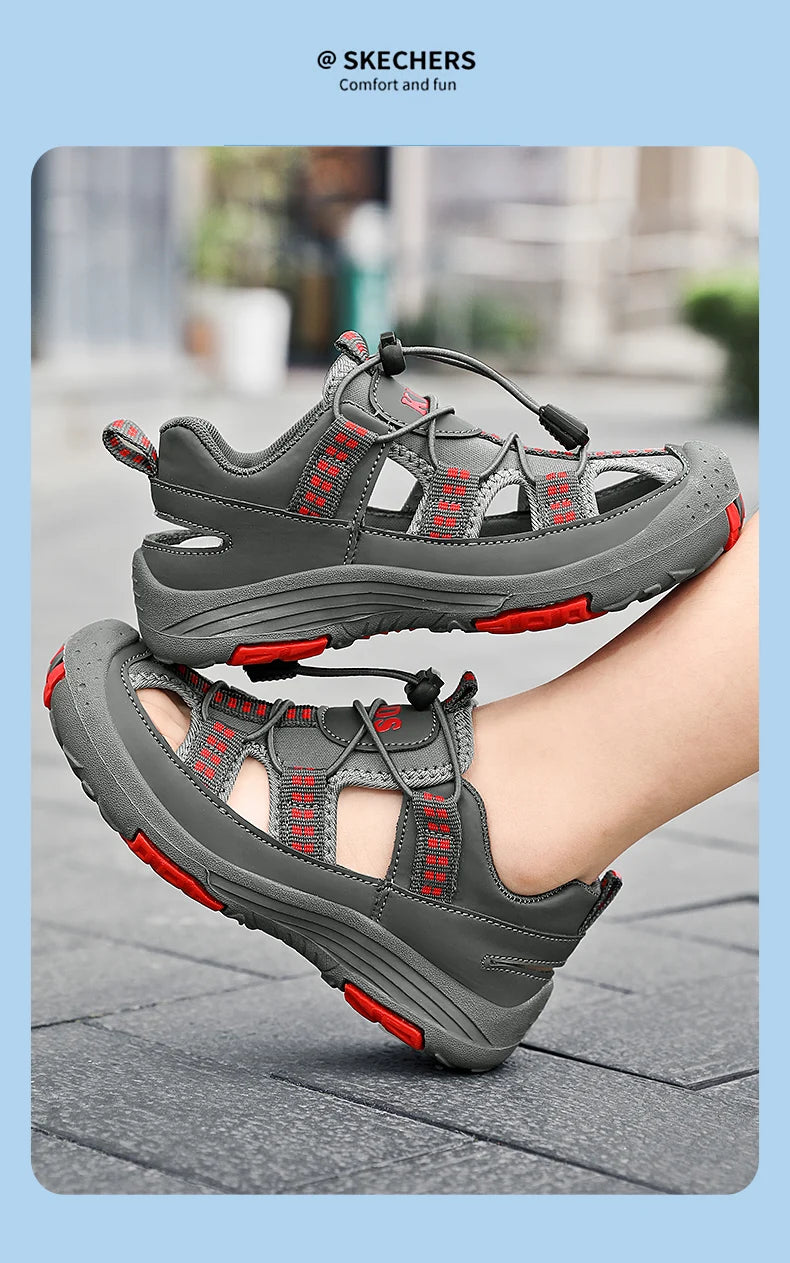 Boys Outdoor Sandals Brand Children Breathable Summer School Sports Shoes New Children's Soft Non-slip Beach Sandals Size 30-39