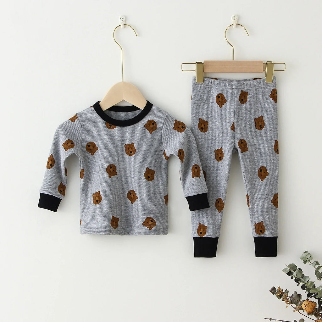 Children Pajamas Set Baby Suit Kids Clothes Toddler Boys Girls Clothing Soft Cotton Kids Tops Shirts Pants Home Kids Pajama