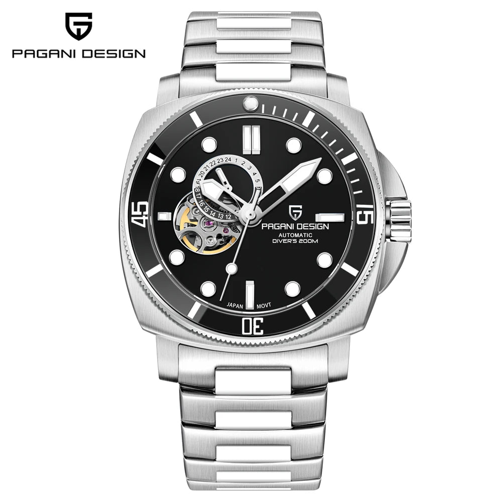 PAGANI DESIGN Men's Watches 2026 New Mechanical Automatic Watch For Men 200M Diving Top Brand Luxury Wristwatch Stainless Steel