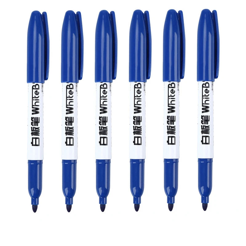 Whiteboard Marker Pen Easy To Wipe Quick Drying Water-based Marker Repetitive Erasable Black Red Blue for teacher school office