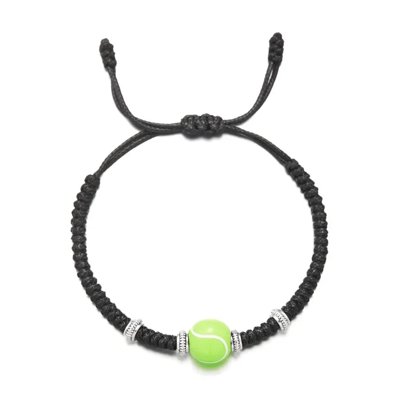 Leisure Ball Games Beads Rope Bracelet Unisex Handmade Braided Adjustable Knot 6 Styles Sports Braslet Outdoor Couple Hand Joias