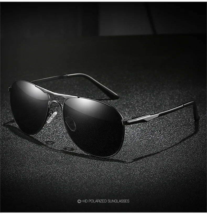 Classic Men And Women Polarized Sunglasses Fashion Metal Pilot Driving Fishing Sun Glasses Man Vintage Sunglass Eyeglasses