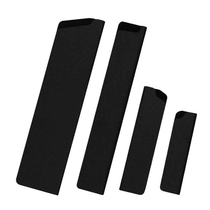 1/4PCS Kitchen Knife Sheath Black Knives Edge Protector Universal Cover Fit For 3.5''/5''/8'' Slicing Chef Fruit Knives Guard